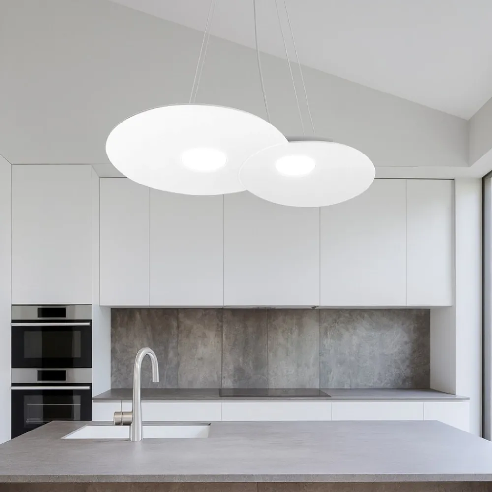 Lampadari Cucina-Top Light Lampadario per cucina bianco toplight cloud