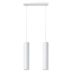 Lampadari Cucina-Selezionato da Mazzolaluce Lampadario per cucina cilindri bianchi