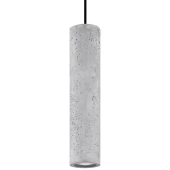 Lampadari Cucina-Selezionato da Mazzolaluce Lampadario per cucina cilindri di cemento grigio