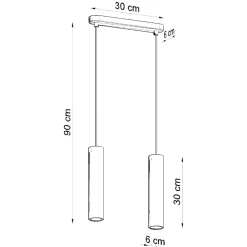 Lampadari Cucina-Selezionato da Mazzolaluce Lampadario per cucina cilindri di cemento grigio