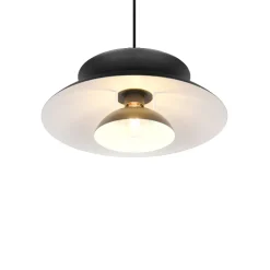 Lampadari Cucina-Selezionato da Mazzolaluce Lampadario per cucina di metallo nero design moderno