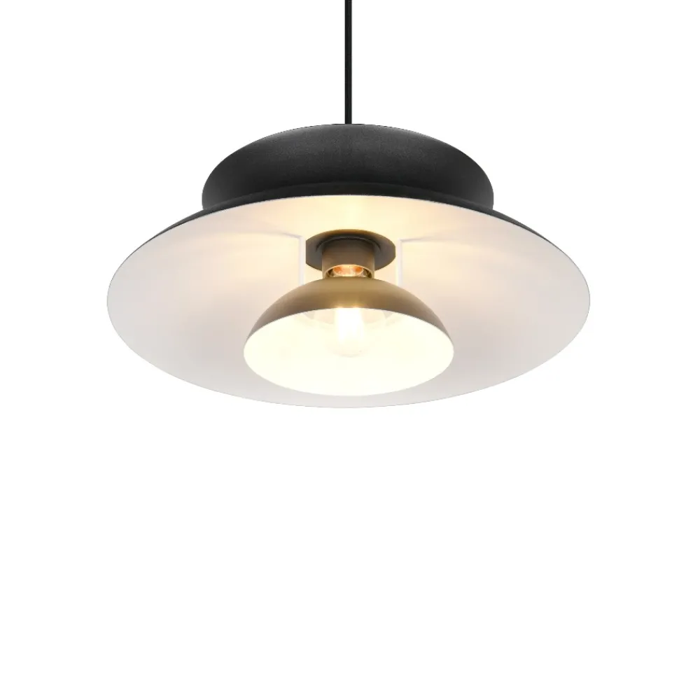 Lampadari Cucina-Selezionato da Mazzolaluce Lampadario per cucina di metallo nero design moderno