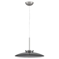 Lampadari Cucina-Selezionato da Mazzolaluce Lampadario per cucina disco di vetro fume design moderno led 21w 3000k dimmerabile