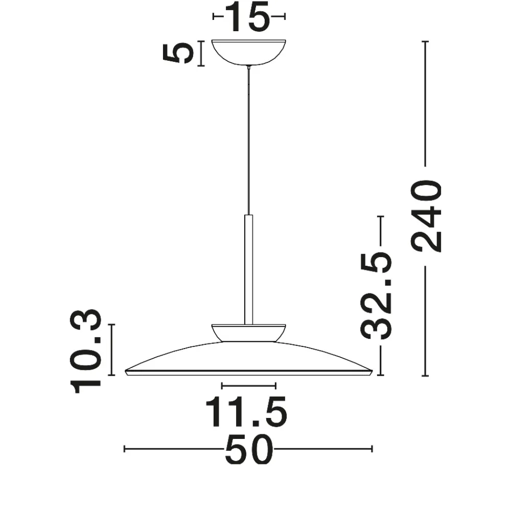 Lampadari Cucina-Selezionato da Mazzolaluce Lampadario per cucina disco di vetro fume design moderno led 21w 3000k dimmerabile