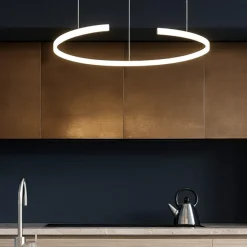 Lampadari Cucina-Vivida International Lampadario per cucina led 30w 3000k 4000k olympic bianco