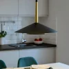 Lampadari Cucina-Selezionato da Mazzolaluce Lampadario per cucina led 8w 3000k nero oro