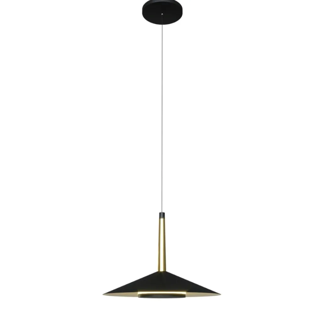 Lampadari Cucina-Selezionato da Mazzolaluce Lampadario per cucina led 8w 3000k nero oro