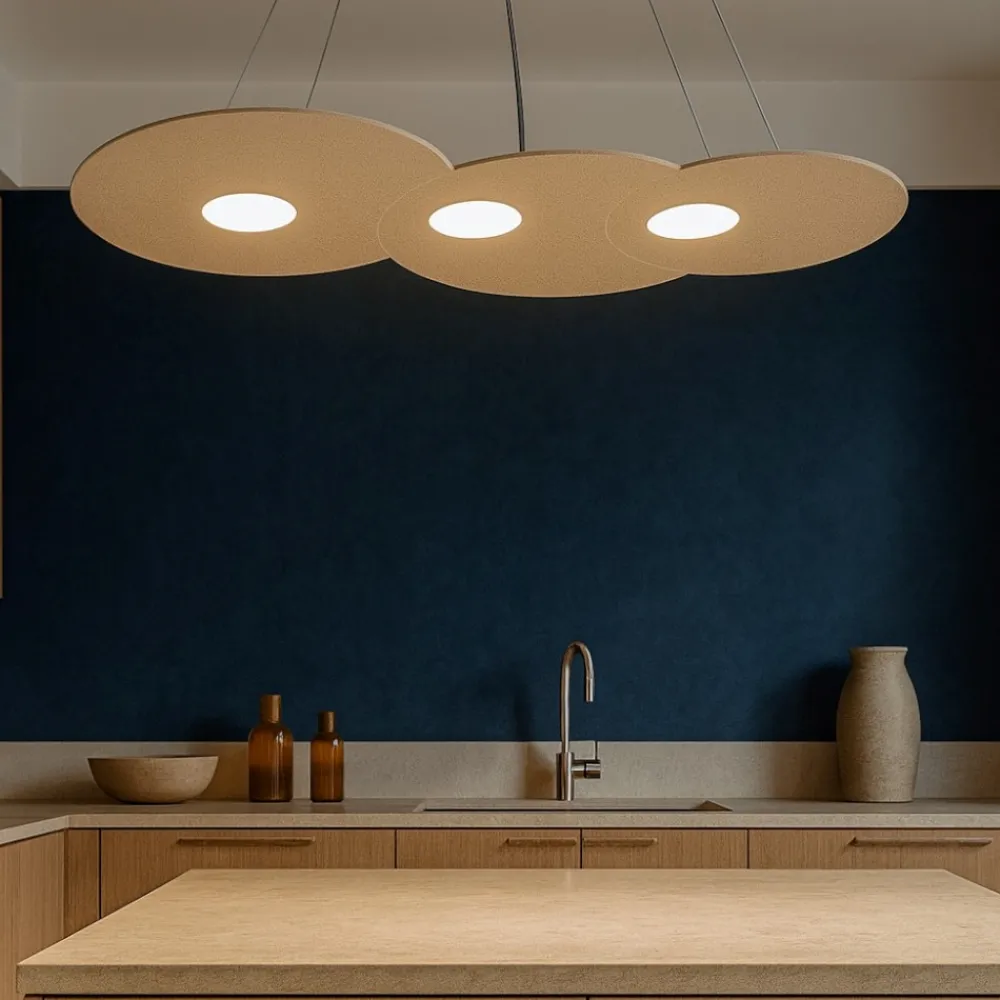 Lampadari Cucina-Top Light Lampadario per cucina moderna sabbia toplight cloud