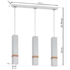 Lampadari Cucina-Selezionato da Mazzolaluce Lampadario per cucina moderna bianco legno fp