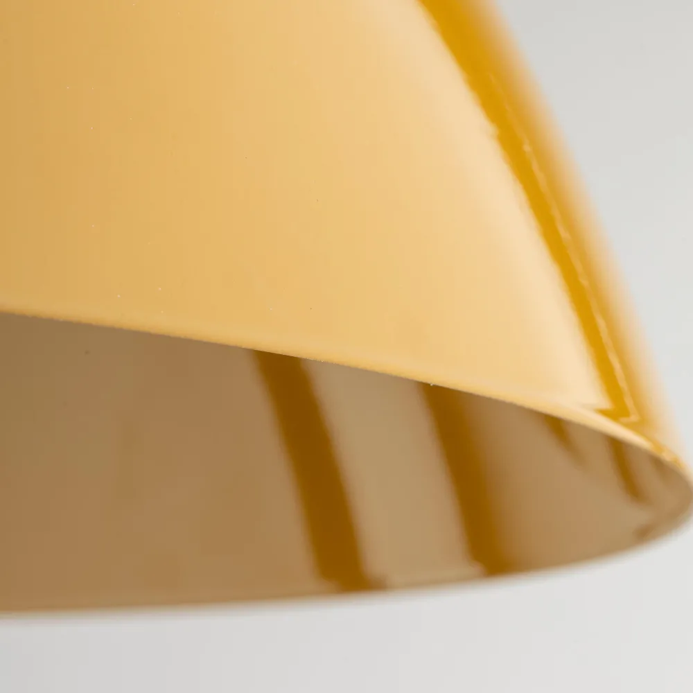 Lampadari Cucina-Selezionato da Mazzolaluce Lampadario per cucina moderna cupola ocra 34cm