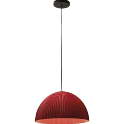 Lampadari Cucina-Fabas Luce Lampadario per cucina moderna bordeaux cupola carola