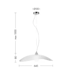 Lampadari Cucina-Selezionato da Mazzolaluce Lampadario per cucina moderna vetro bianco design