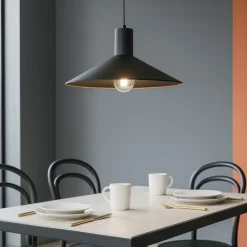 Lampadari Cucina-Selezionato da Mazzolaluce Lampadario per cucina moderna nero 36 cm