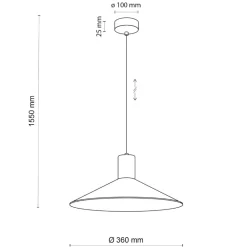 Lampadari Cucina-Selezionato da Mazzolaluce Lampadario per cucina moderna nero 36 cm