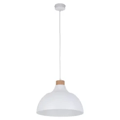 Lampadari Cucina-Selezionato da Mazzolaluce Lampadario per cucina moderna bianco a cupola 34 cm