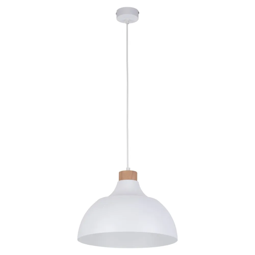 Lampadari Cucina-Selezionato da Mazzolaluce Lampadario per cucina moderna bianco a cupola 34 cm