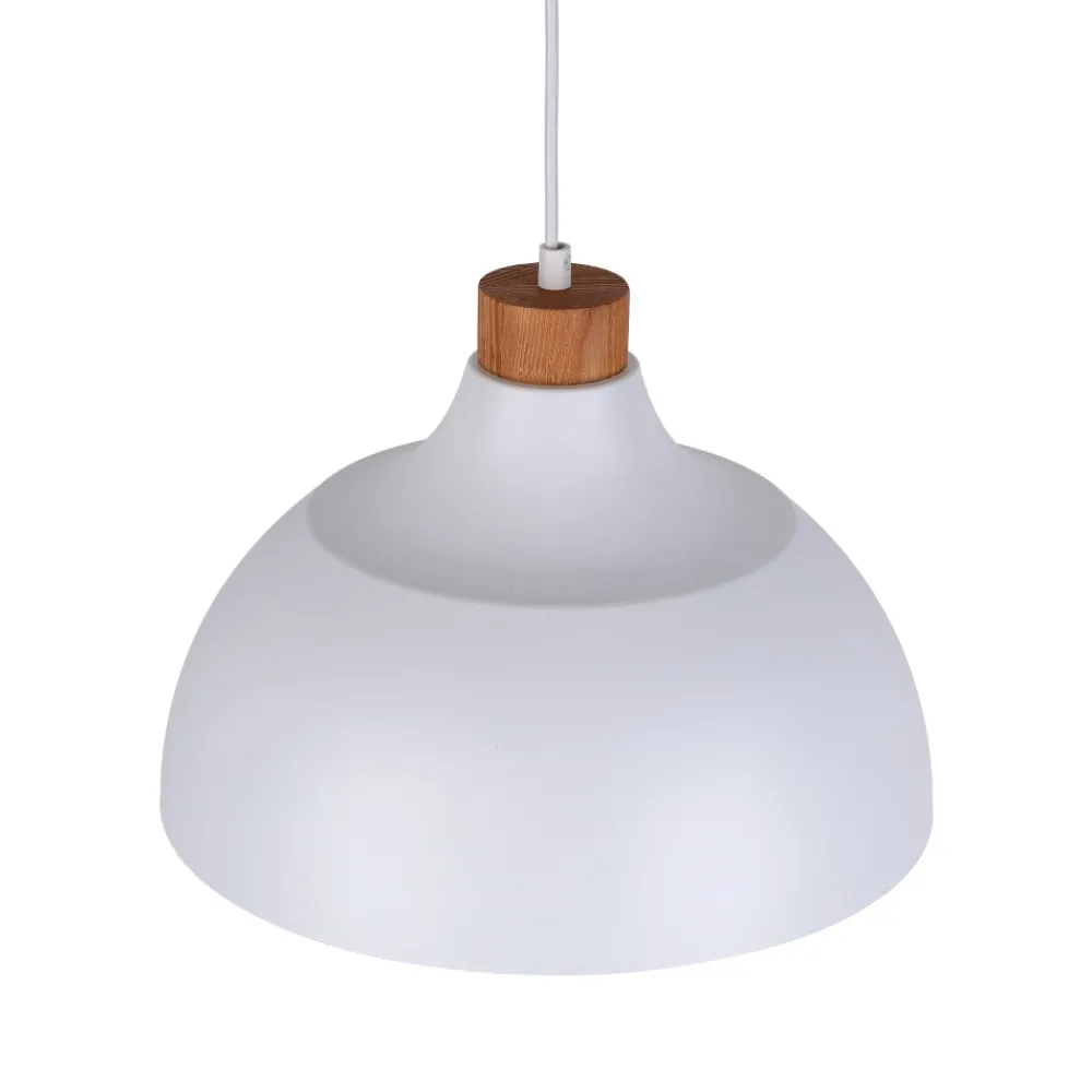 Lampadari Cucina-Selezionato da Mazzolaluce Lampadario per cucina moderna bianco a cupola 34 cm
