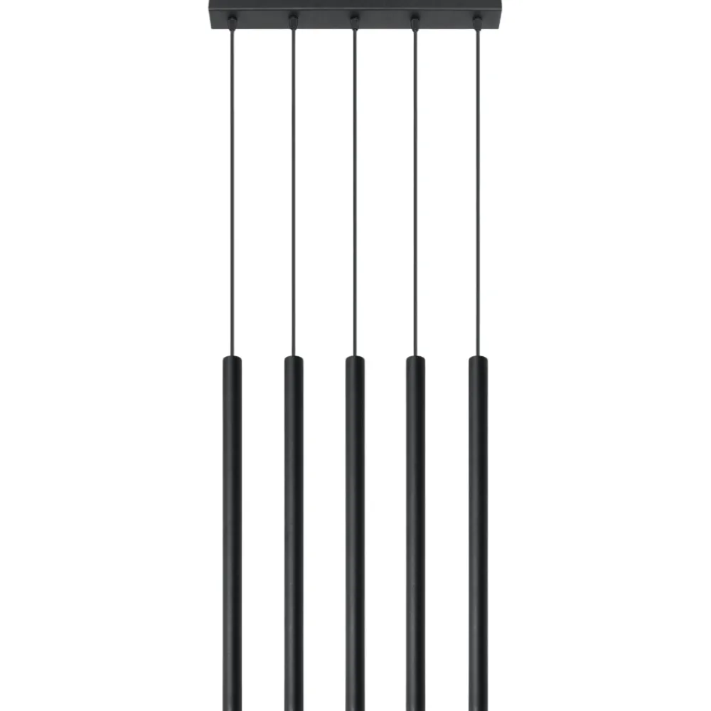 Lampadari Cucina-Selezionato da Mazzolaluce Lampadario per cucina moderna cilindri nero