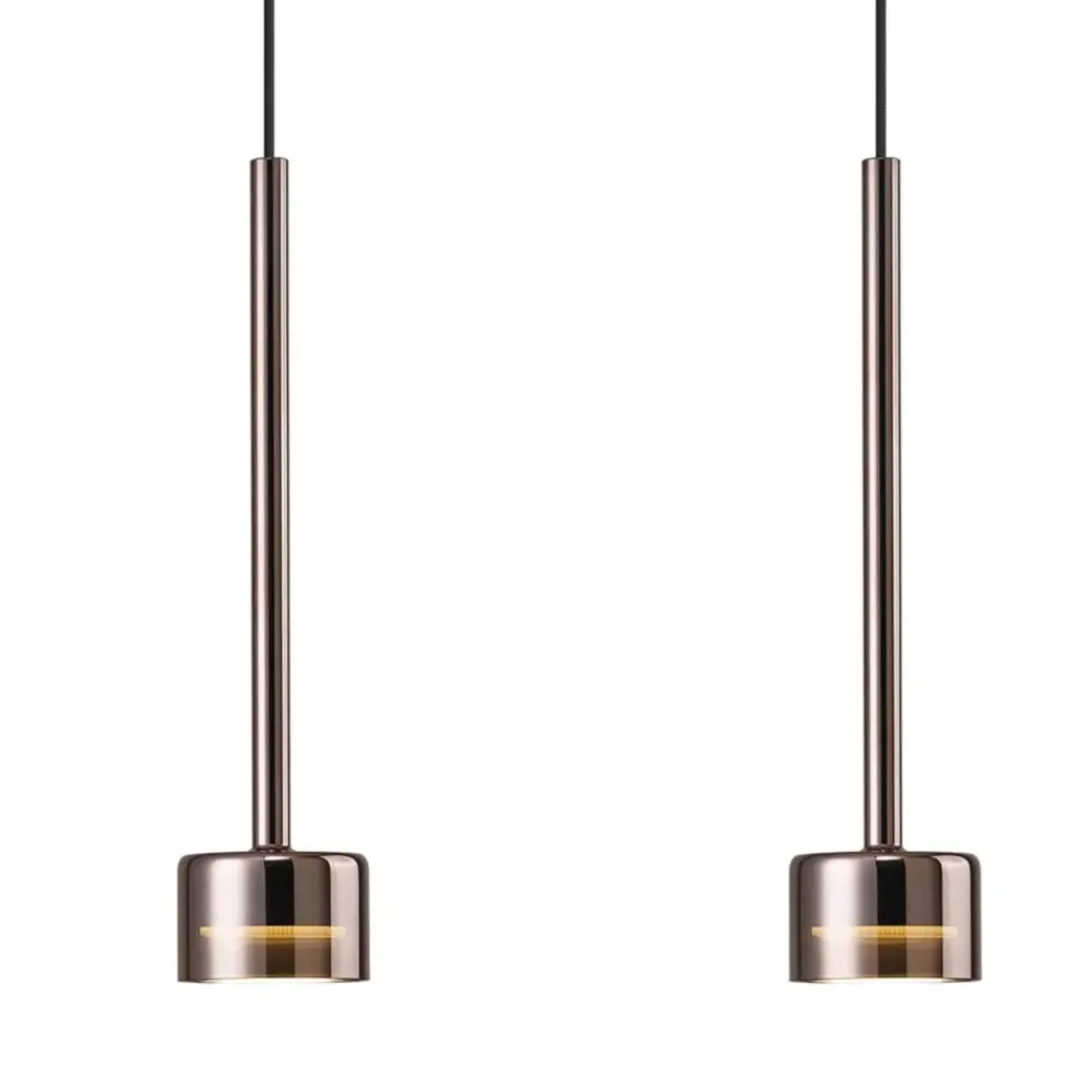 Lampadari Cucina-Selezionato da Mazzolaluce Lampadario per cucina moderna 3 luci vetri rame