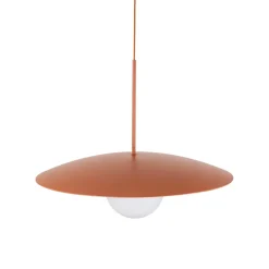 Lampadari Cucina-Selezionato da Mazzolaluce Lampadario per cucina moderna disco mattone sfera bianca 65 cm