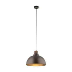 Lampadari Cucina-Selezionato da Mazzolaluce Lampadario per cucina moderna marrone a cupola 34 cm