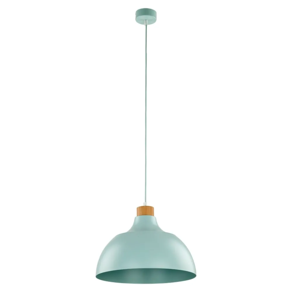 Lampadari Cucina-Selezionato da Mazzolaluce Lampadario per cucina moderna menta a campana 34 cm