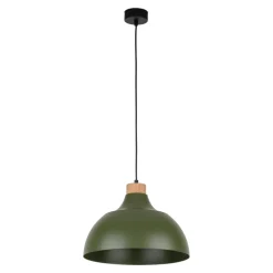 Lampadari Cucina-Selezionato da Mazzolaluce Lampadario per cucina moderna verde a cupola 34 cm