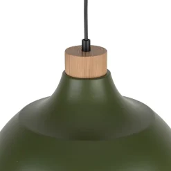 Lampadari Cucina-Selezionato da Mazzolaluce Lampadario per cucina moderna verde a cupola 34 cm