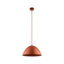 Lampadari Cucina-Selezionato da Mazzolaluce Lampadario per cucina moderna marrone cupola 34cm