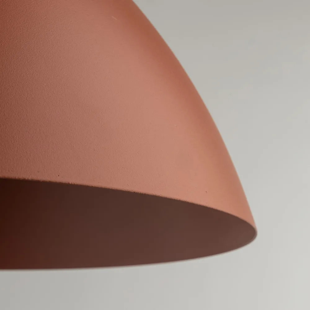 Lampadari Cucina-Selezionato da Mazzolaluce Lampadario per cucina moderna marrone cupola 34cm