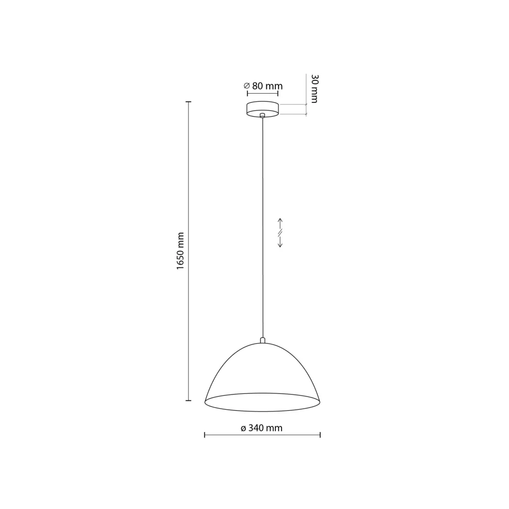 Lampadari Cucina-Selezionato da Mazzolaluce Lampadario per cucina moderna marrone cupola 34cm
