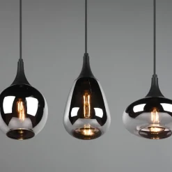 Lampadari Cucina-Selezionato da Mazzolaluce Lampadario per cucina moderna vetro cromato