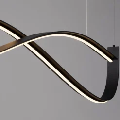 Lampadari Cucina-Selezionato da Mazzolaluce Lampadario per cucina moderna nero led 2700k-3000k-4000k dimmerabile