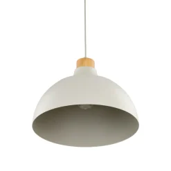 Lampadari Cucina-Selezionato da Mazzolaluce Lampadario per cucina moderna beige a campana 34 cm