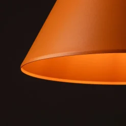 Lampadari Cucina-Selezionato da Mazzolaluce Lampadario per cucina moderna cono arancione 50cm