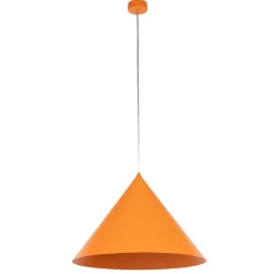 Lampadari Cucina-Selezionato da Mazzolaluce Lampadario per cucina moderna cono arancione 50cm