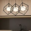 Lampadari Cucina-Perenz Illuminazione Lampadario per cucina moderna cube nero perenz