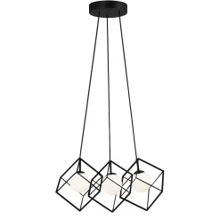 Lampadari Cucina-Perenz Illuminazione Lampadario per cucina moderna cube nero perenz