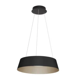 Lampadari Cucina-Selezionato da Mazzolaluce Lampadario per cucina moderna nero oro cono rovesciato led dimmerabile