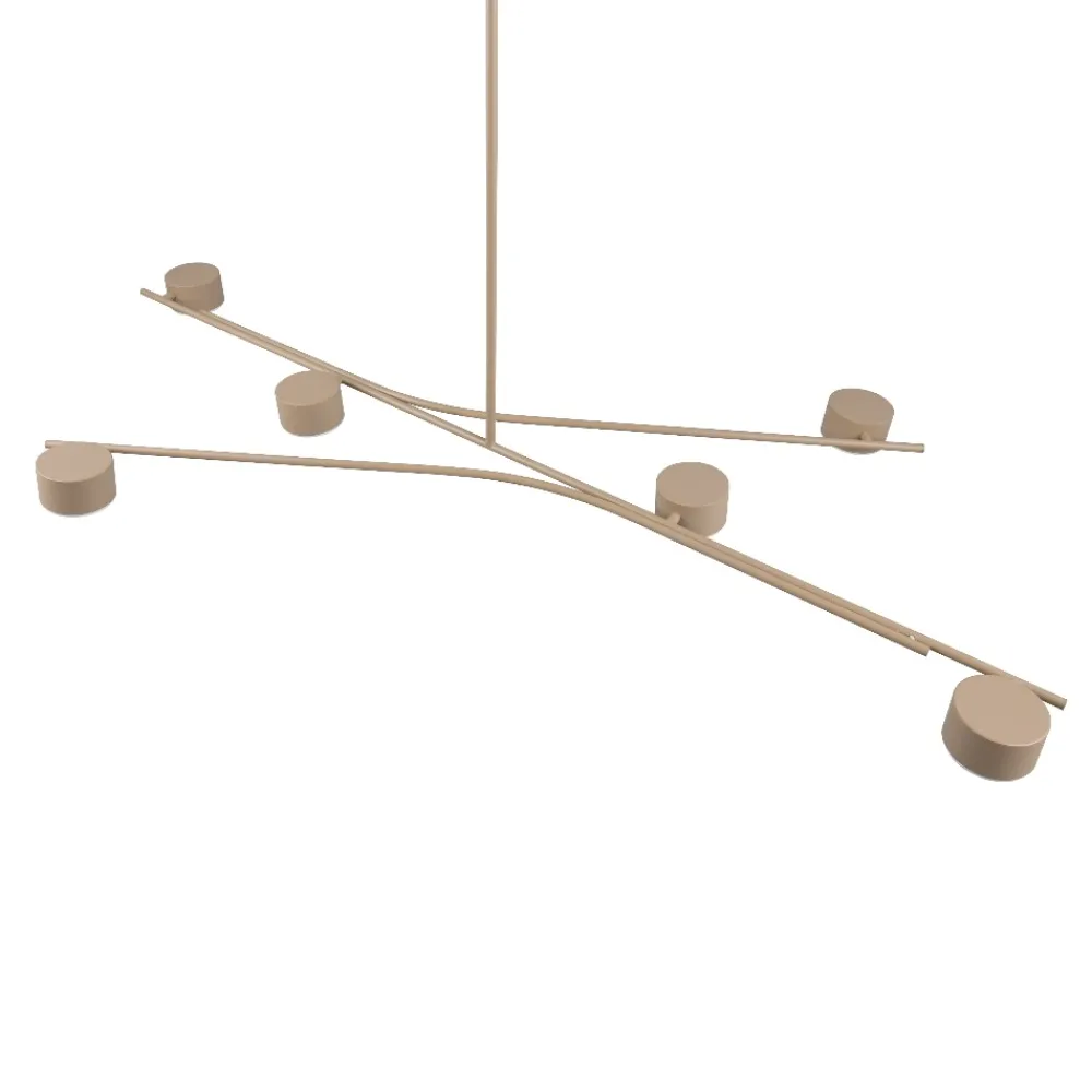 Lampadari Cucina-Selezionato da Mazzolaluce Lampadario per cucina moderna beige luci orientabili