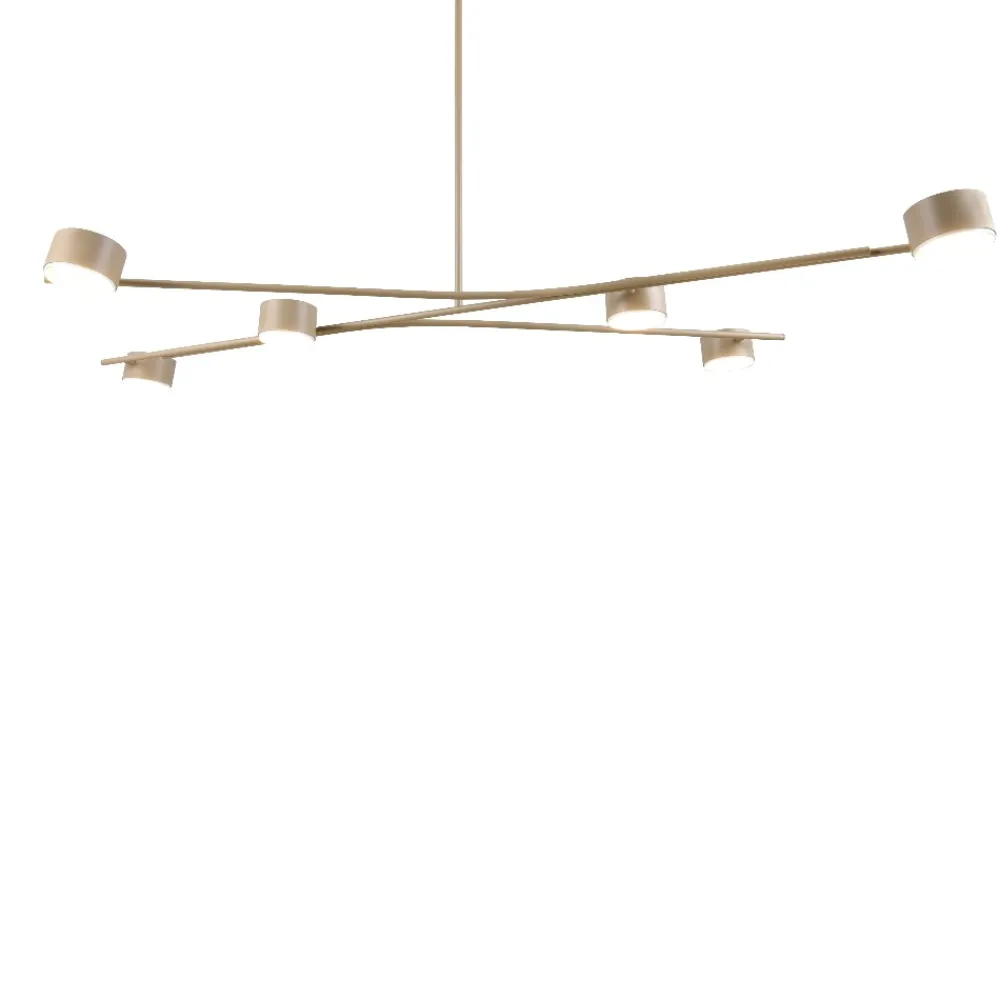 Lampadari Cucina-Selezionato da Mazzolaluce Lampadario per cucina moderna beige luci orientabili