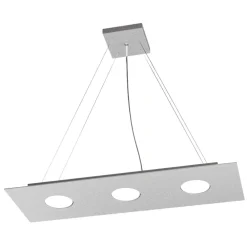 Lampadari Cucina-Top Light Lampadario per cucina moderna rettangolare grigio