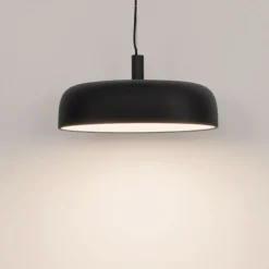 Lampadari Cucina-Selezionato da Mazzolaluce Lampadario per cucina moderna cupola nera led 27w 3000k