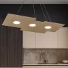 Lampadari Cucina-Top Light Lampadario per cucina moderna sabbia toplight plate 3 luci