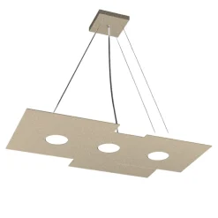 Lampadari Cucina-Top Light Lampadario per cucina moderna sabbia toplight plate 3 luci