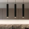 Lampadari Cucina-Selezionato da Mazzolaluce Lampadario per cucina nera 3 luci cilindri