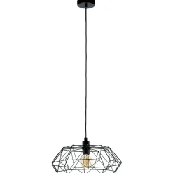 Lampadari Cucina-Eglo Lampadario per cucina nero carlton