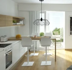 Lampadari Cucina-Eglo Lampadario per cucina nero carlton