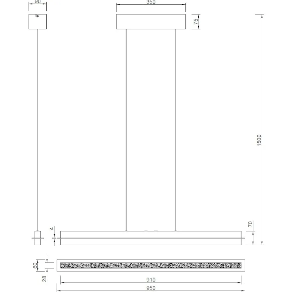 Lampadari Cucina-Selezionato da Mazzolaluce Lampadario per cucina nichel led 2700k a 5000k