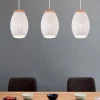Lampadari Cucina-Selezionato da Mazzolaluce Lampadario per cucina paralume bianco traforato